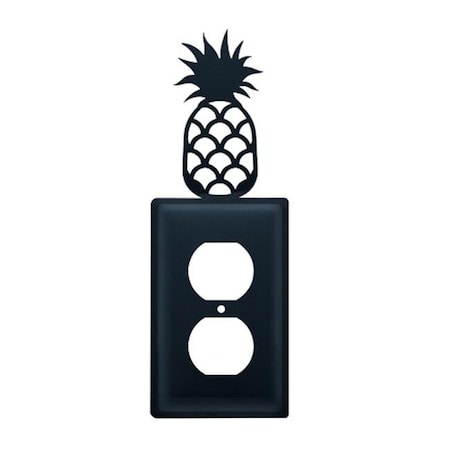 Village Wrought Iron Village Wrought Iron EO-44 Pineapple Outlet Cover-Black EO-44